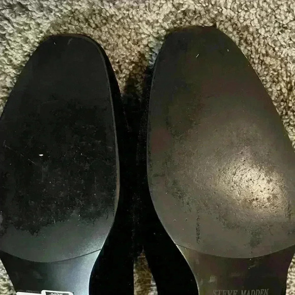 Steve Madden Slip on Velvet loafer Men’s Shoes Wedding Black 9.5 dress Laight - Picture 5 of 7